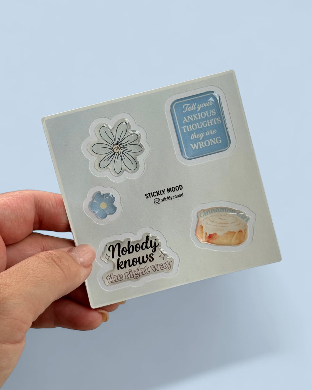 Daily Mood 3D Aesthetic Vinyl Sticker Pack | Trendy Phone, Laptop & Tablet Stickers | Epoxy Mood Charms | Gift for Her | Positive Vibe Decor