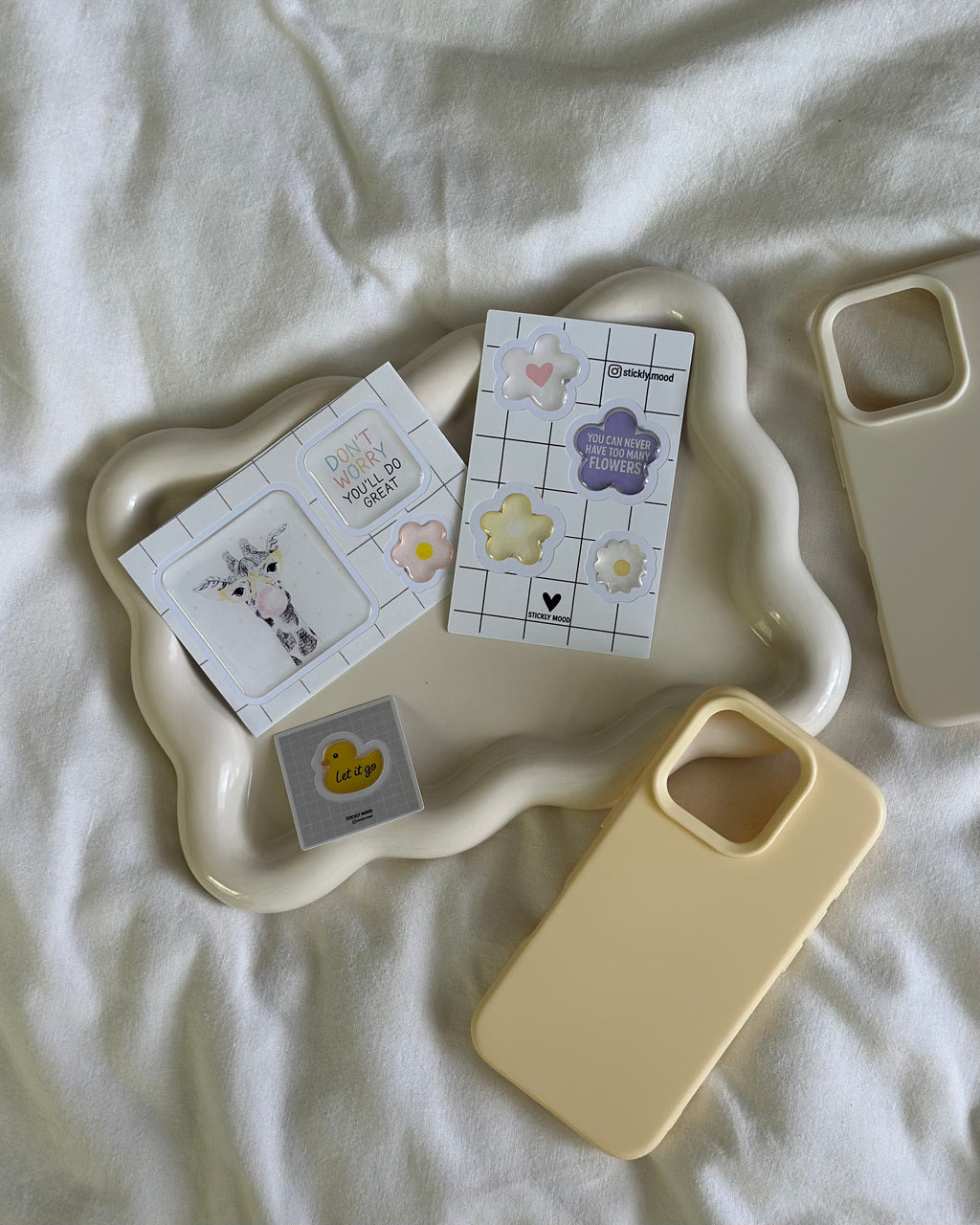 Flower Power Sticker Pack – Cute 3D Glossy Floral Stickers