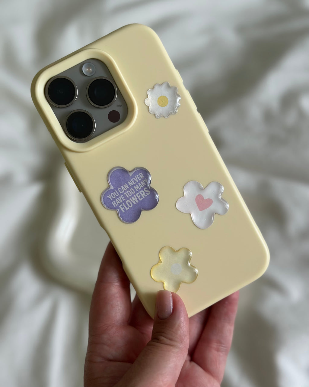 Flower Power Sticker Pack – Cute 3D Glossy Floral Stickers