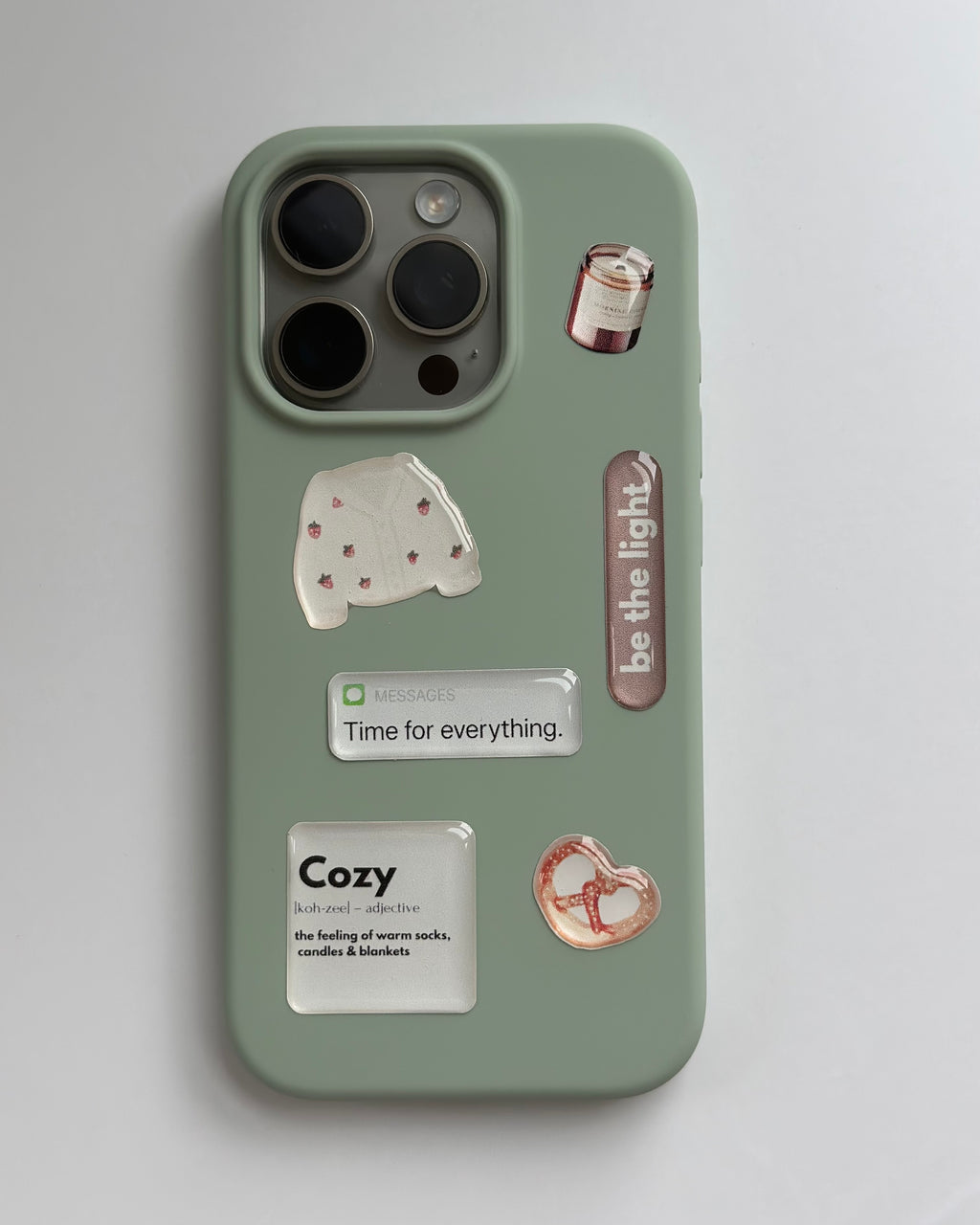 Cozy Aesthetic 3D Sticker Pack – Glossy Stickers for iPhone, iPad, MacBook, Tablets & Planners Cute Mood Stickers, Cozy Gift for Her